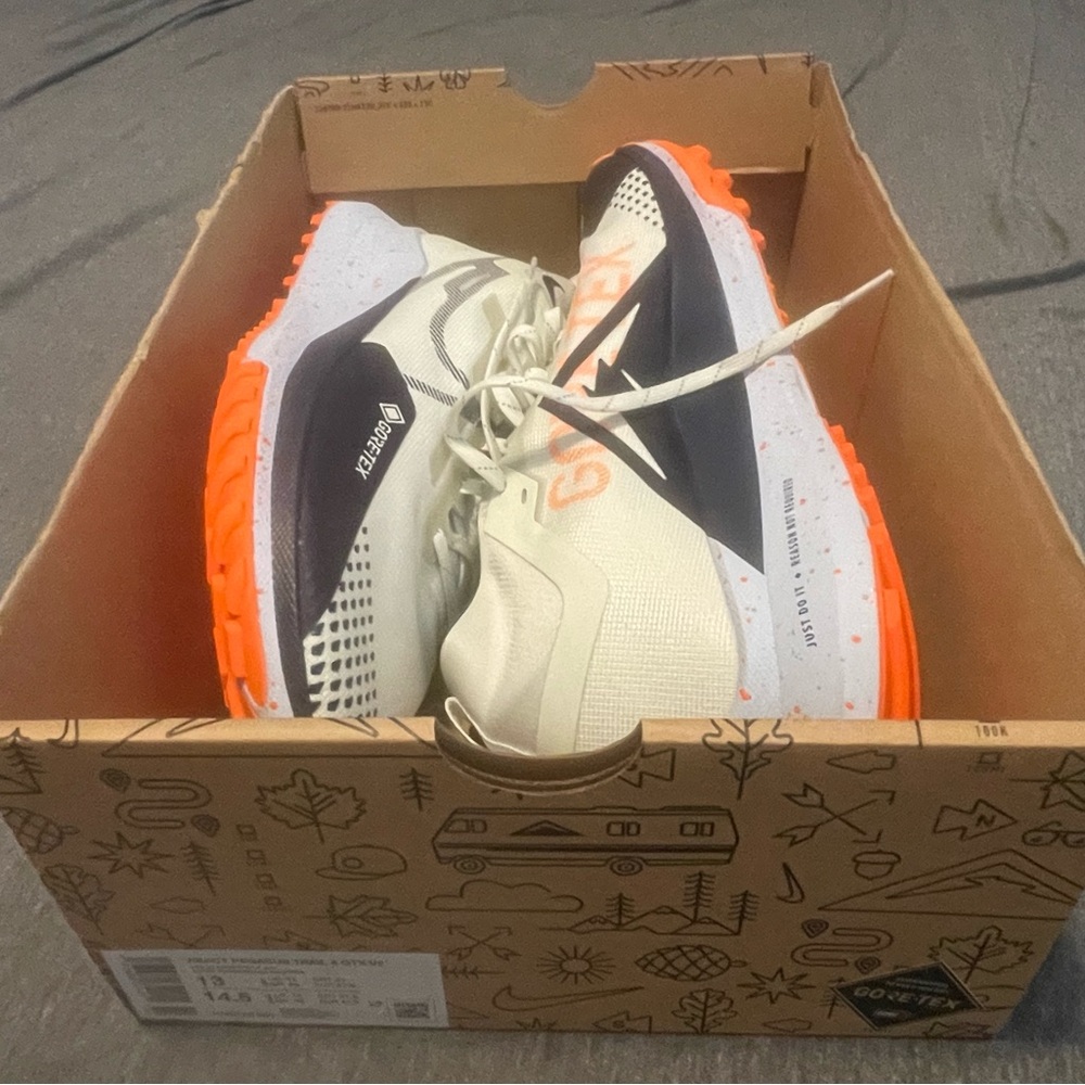 Nike React Pegasus Trail 4 GORE TEX / Sea Glass Purple Ink size 13 - Picture 6 of 7